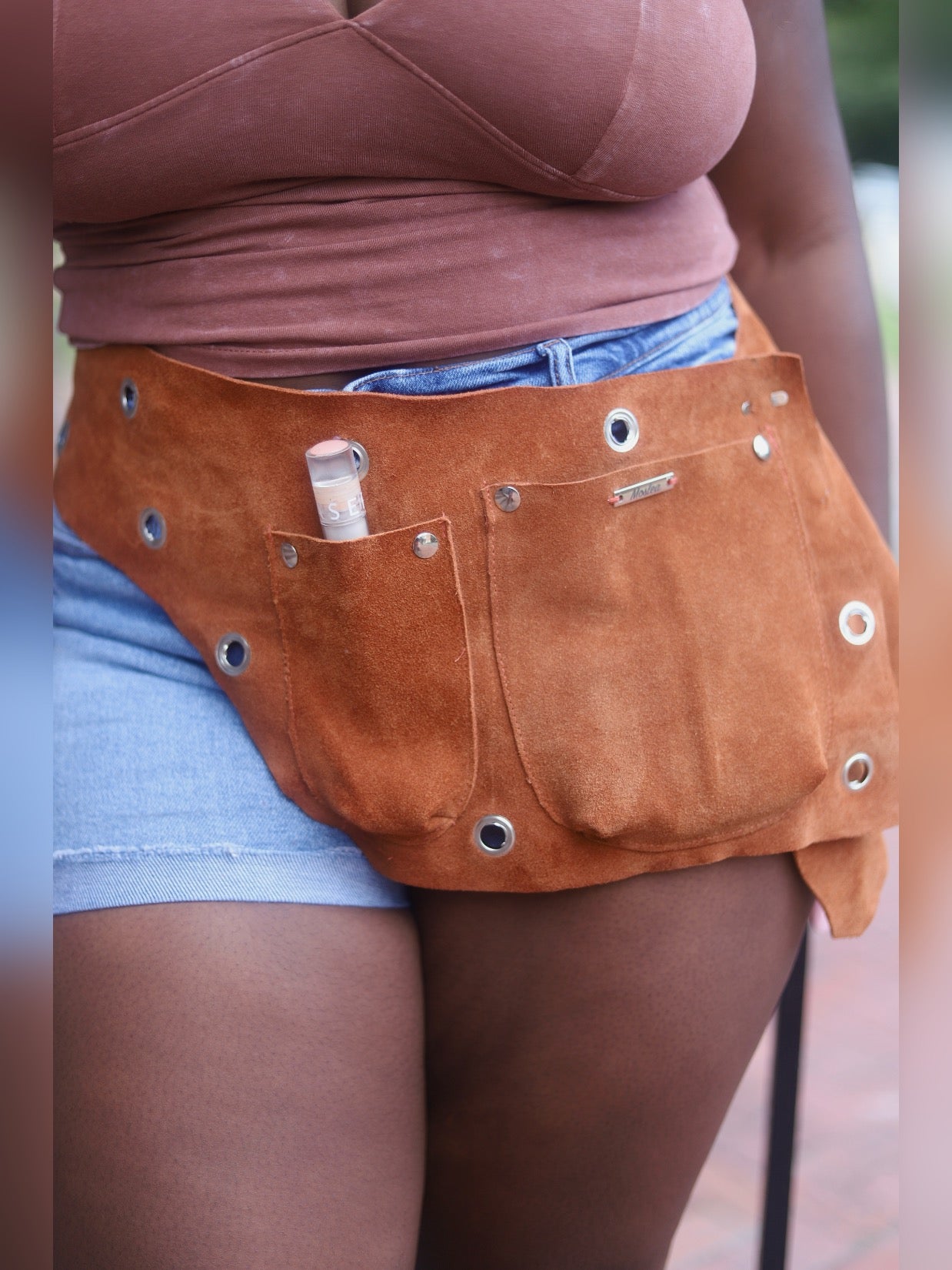 Suede Waist Bag