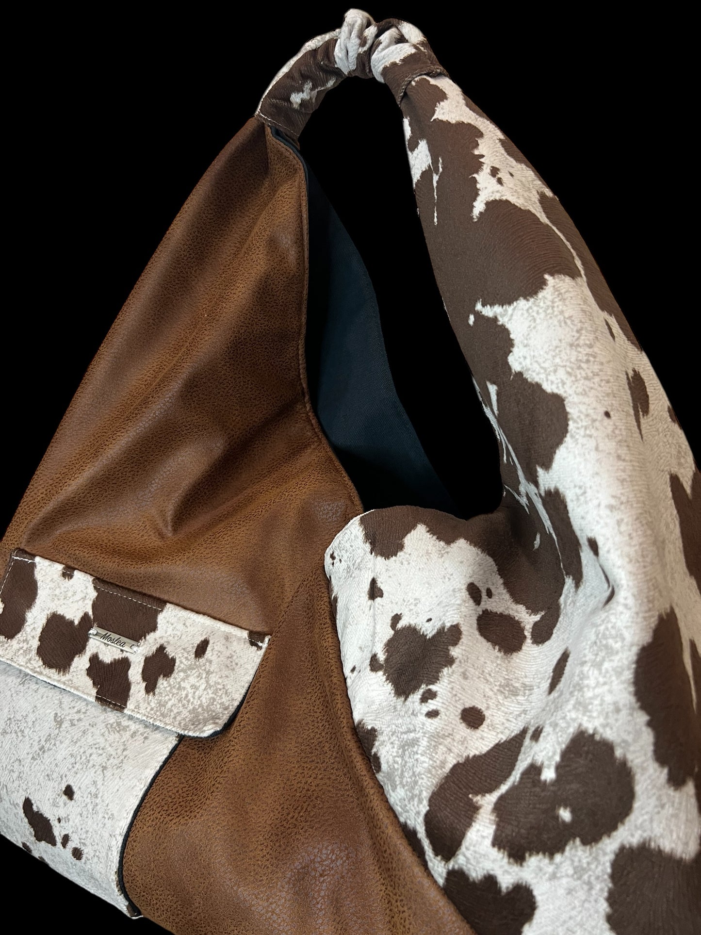 Brown Cowhide Origami Tote