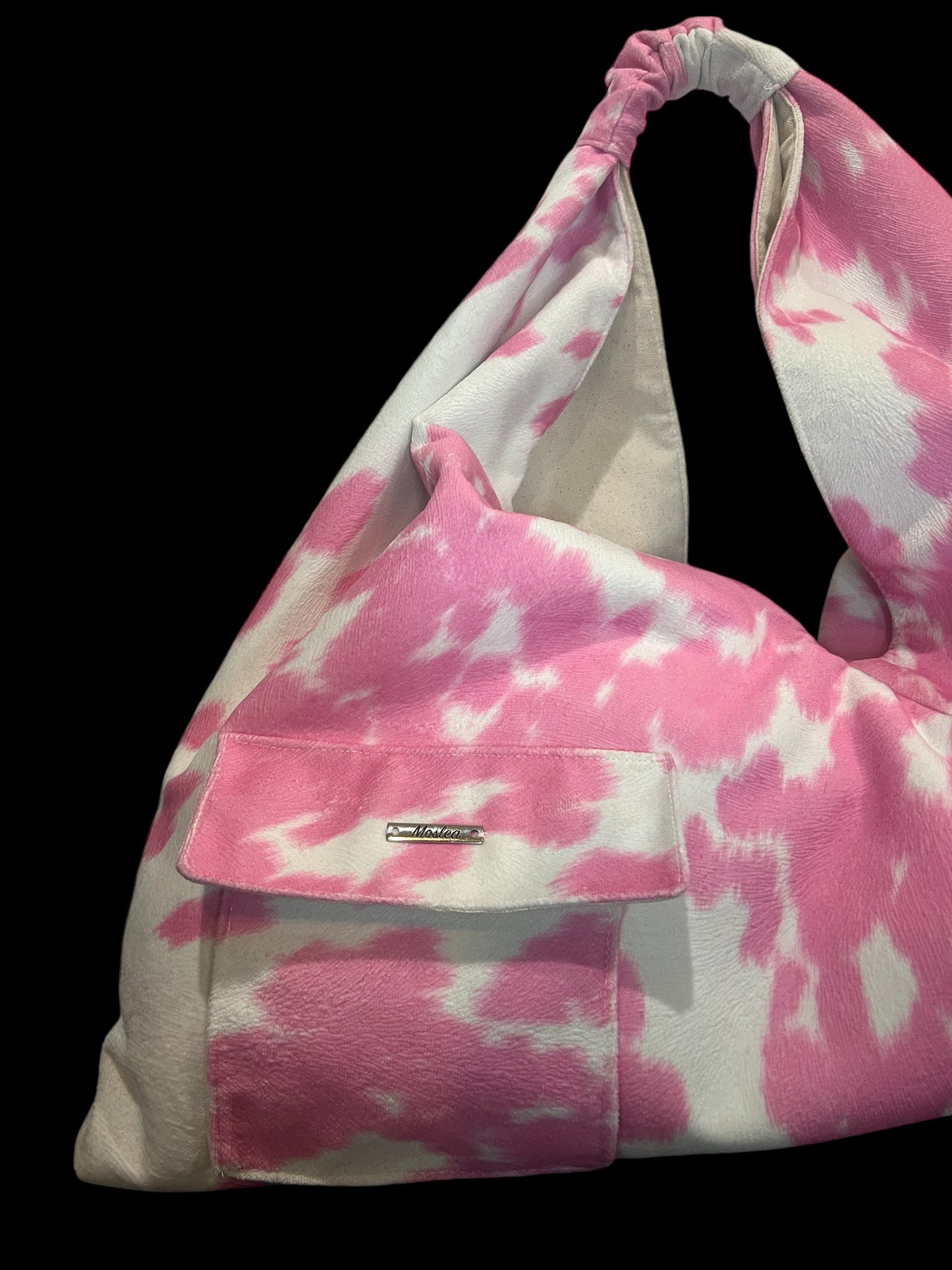 Pink Cowhide Origami Tote