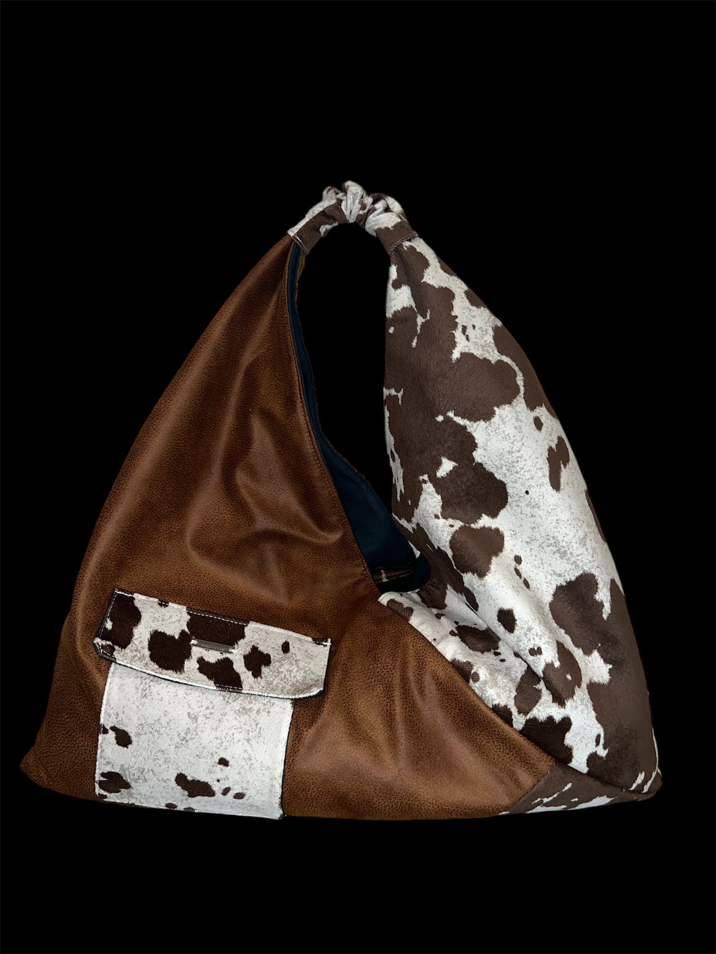 Brown Cowhide Origami Tote